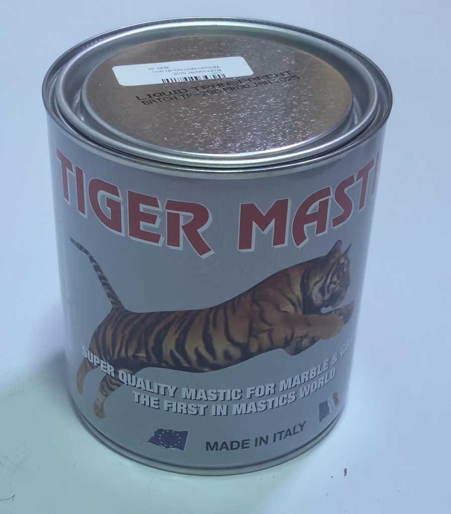 TIGER MASTIC  GLUE TRANSPARENT LIQUID 1KG - ITALY