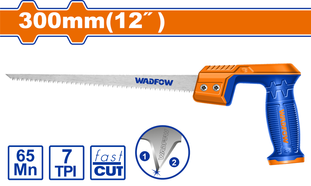 WADFOW HAND COMPASS SAW 300MM (12")
