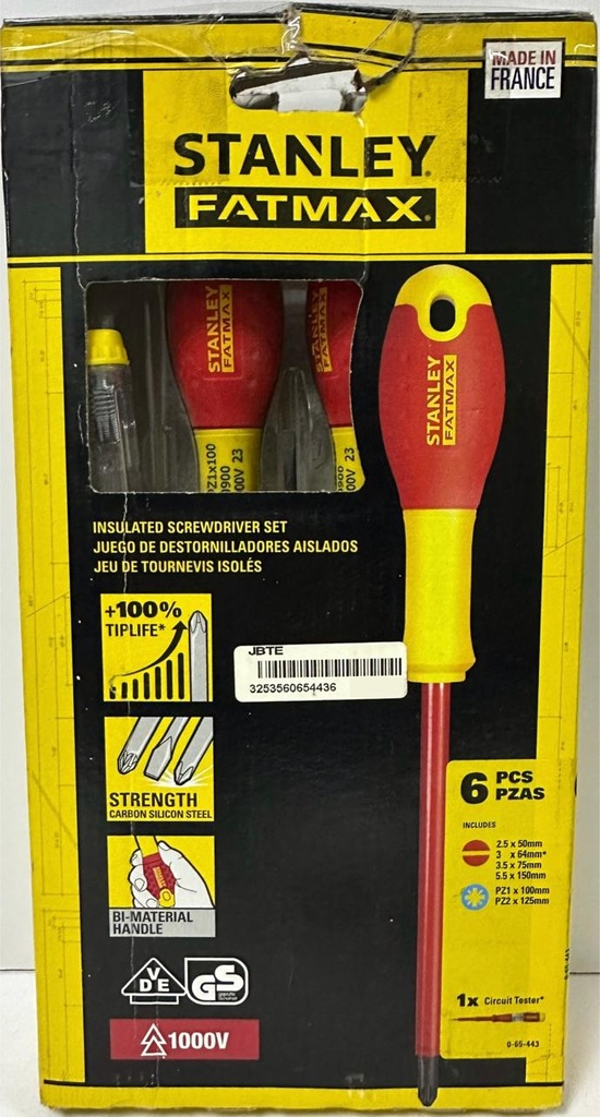 STANLEY FATMAX SCREW DRIVER SET 6PCS-FRANCE/S065443