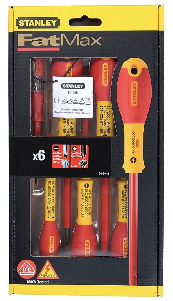 STANLEY FATMAX SCREW DRIVER SET 6PCS-FRANCE/S065443