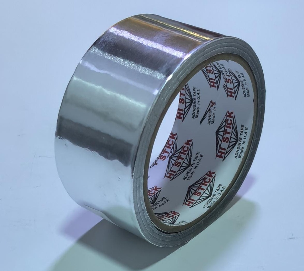 HI STICK ALUMINIUM TAPE 2''X13YRD PLAIN -UAE