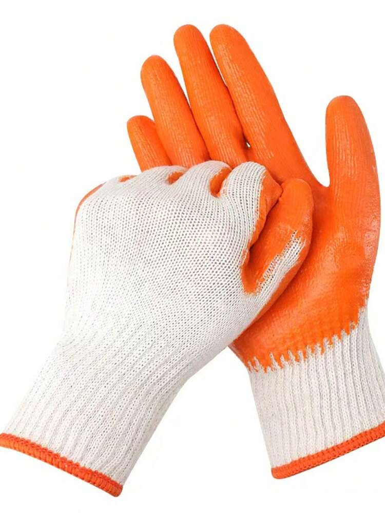FORCE LATEX HAND GLOVES ORANGE/WHITE-CHINA/LMGZ300-75W