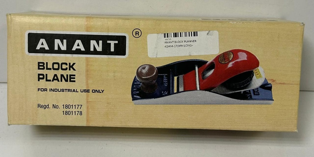 ANANT BLOCK PLANNER 42MM-175MM LONG -INDIA/A110