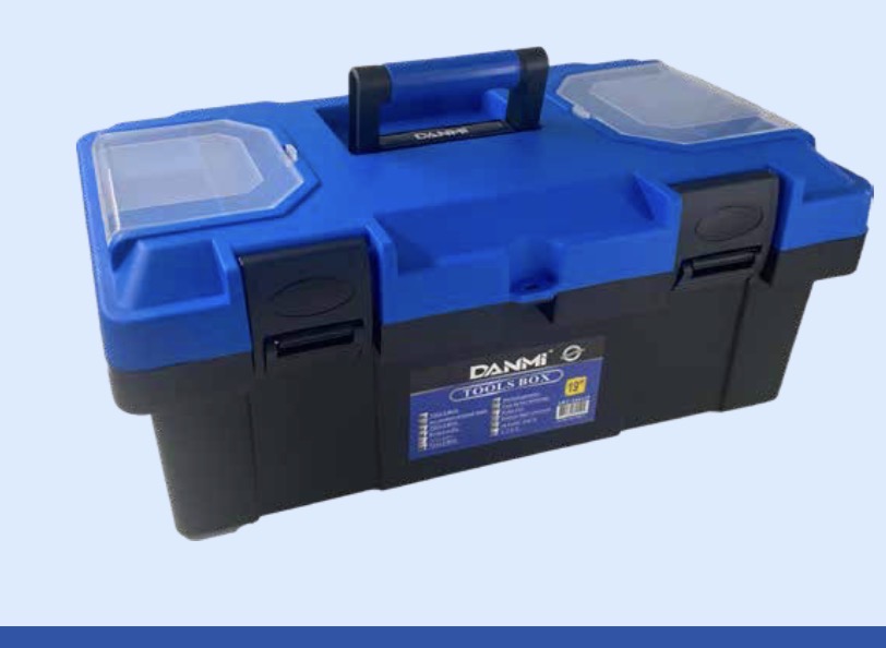 DANMI TOOL BOX 5SECTION BLACK/BLUE 19"-CHINA/260119