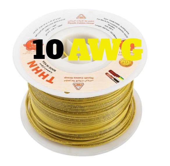 RIYADH ELECTRIC WIRE YELLOW 10 - AWG 6MM-KSA
