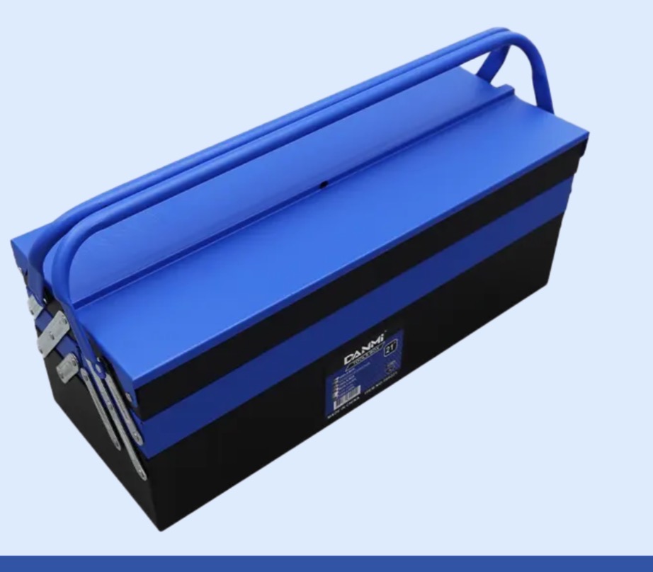 DANMI TOOL BOX 5SECTION STEEL BLACK/BLUE 18"-CHINA/260218
