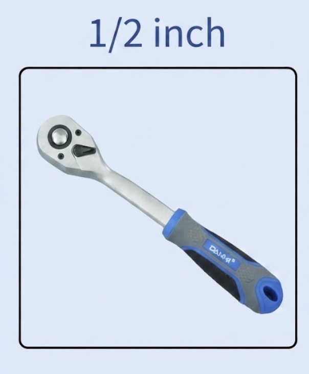 DANMI RATCHET HANDLE BLUE/GRAY H/DUTY 1/2" 72T-03 -CHINA-129521