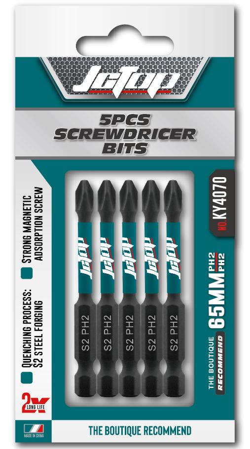 JCTOP 5PCS SCREWDRICER BIT 70MM PH2 NO.KY4070