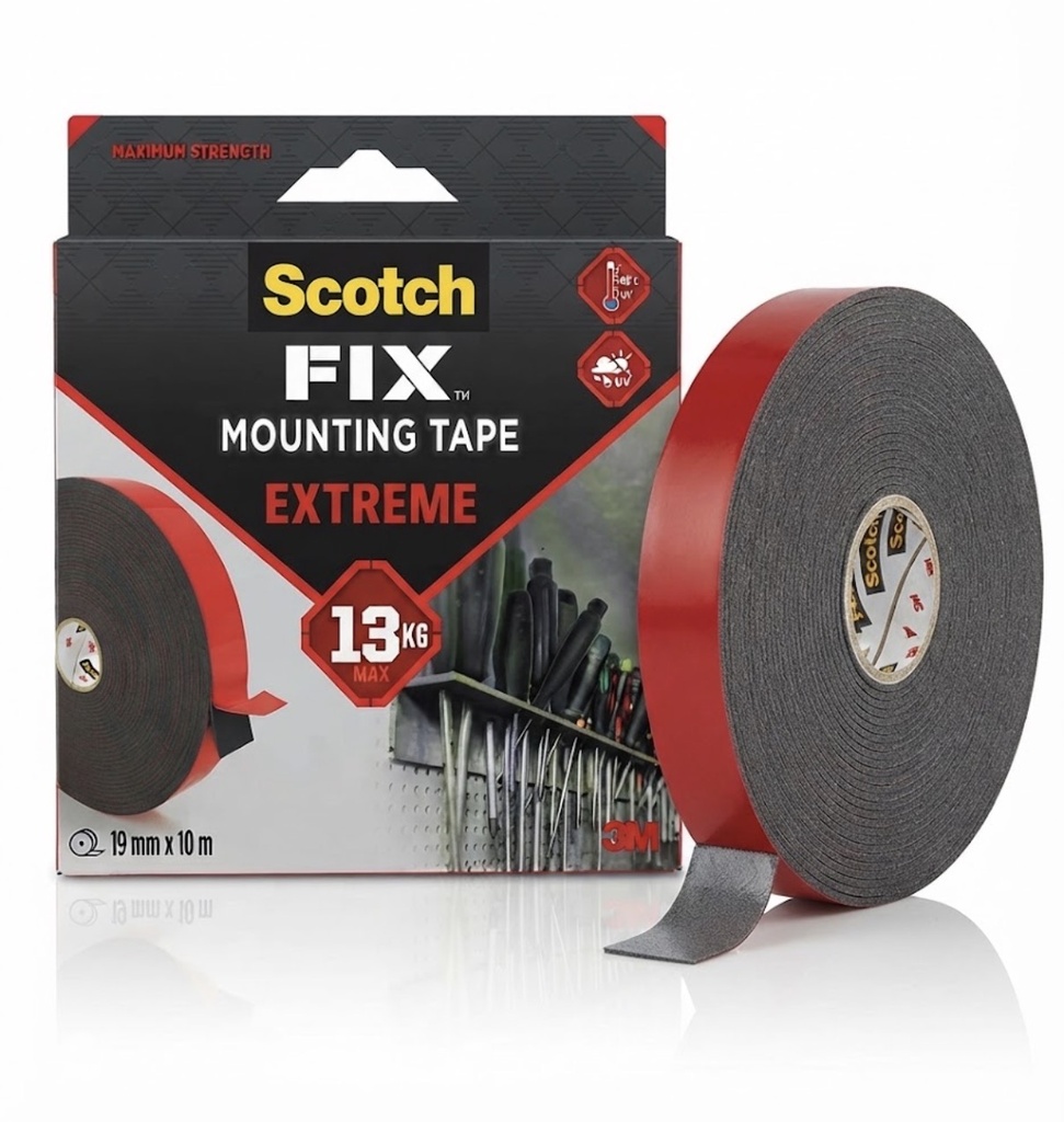 3M SCOTCH FIX DOUBLE-SIDED EXTREME TAPE 19MMX10M 13KG - USA/PT1100