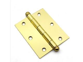 LION BALL SHIQIU DOOR HINGES 4"X3.5"X2.0MM SN SILVER  -CHINA-265-72