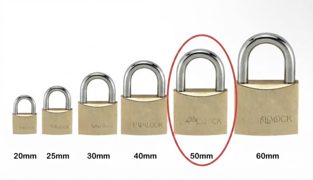 MAXCO BRASS PAD LOCK 50MM-CHINA/M1004