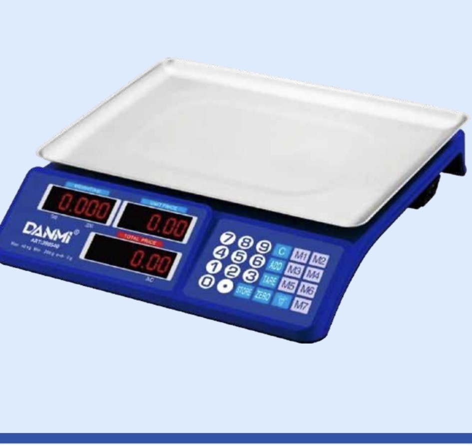 DANMI PRICE COMPUTER SCALE DIGITAL  40KG CAPICITY BLUE -CHINA/399540