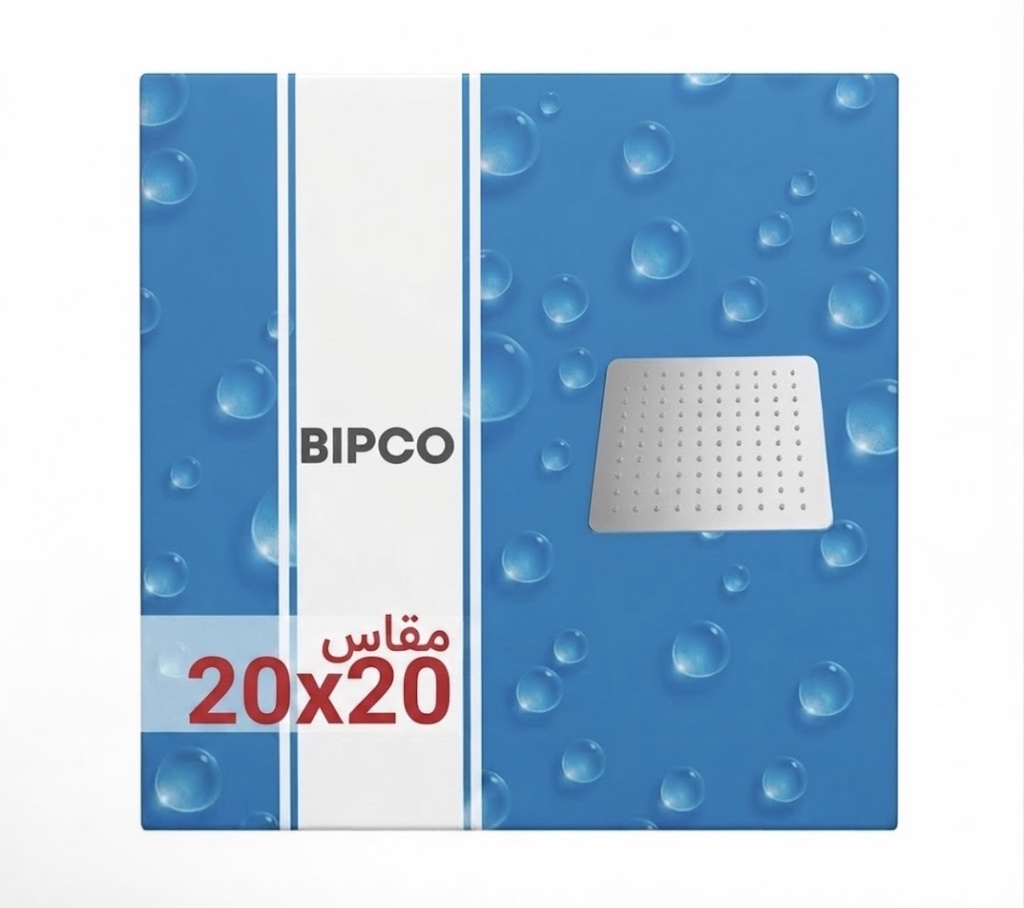 BIPCO SHOWER HEAD SINGLE 20X20CM-CHINA/BBSH-08