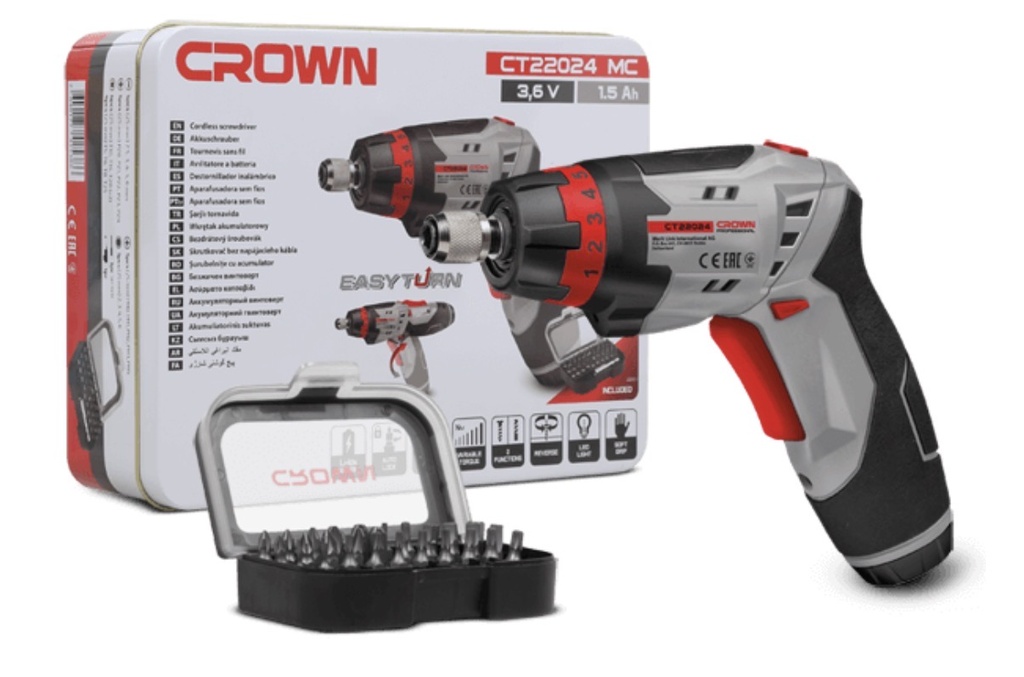 CROWN SCREW DRIVER DRILL FLEXIBALE 3.6V 10MMK-CHINA/CT22024MC