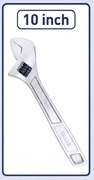 DANMI ADJUSTABLE WRENCH 10"/250MM-CHINA/121260