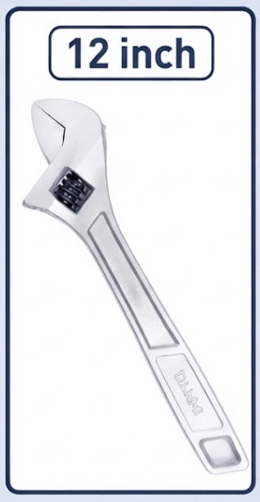 DANMI ADJUSTABLE WRENCH 12"/300MM-CHINA/121262