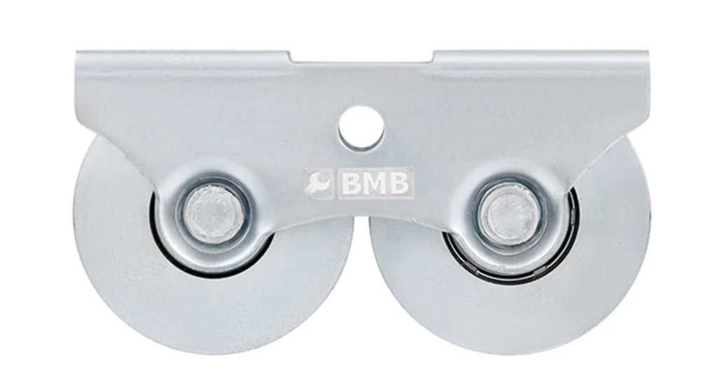 BMB SLIDING WHEEL SILVER DOUBLE BASE U SHAPE 50MM -CHINA/6106-002