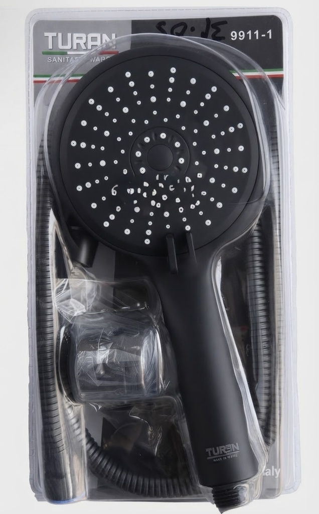TURAN HAND SHOWER SET BLACK -ITALY/9911-1