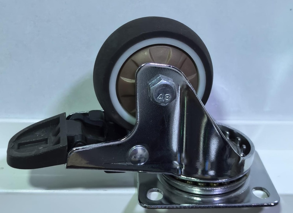 BMB WHEEL BROWN TPR BREAK TYPE 2" 50MM- CHINA/6131-004