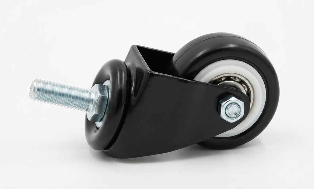 BMB WHEEL BLACK RUBBER BEARING BOLT TYPE 2" 50MM -CHINA/6023-002