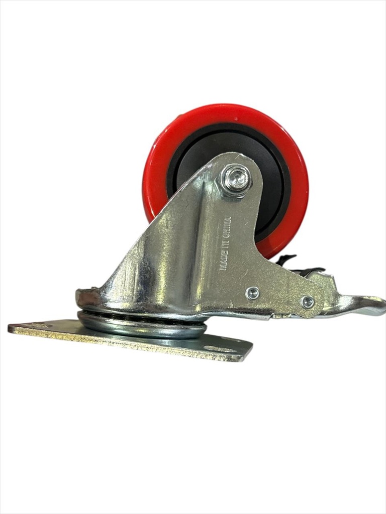 BMB WHEEL RED RUBBER BREAK H/DUTY 3" 75X32 -CHINA/0996-003