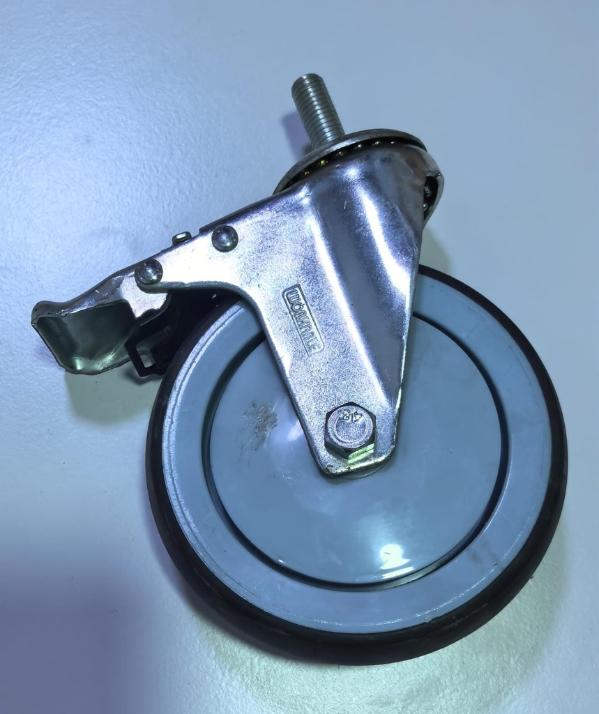 BMB WHEEL GRAY RUBBER BREAK BOLT TYPE 5" 125MM - CHINA/1023-005