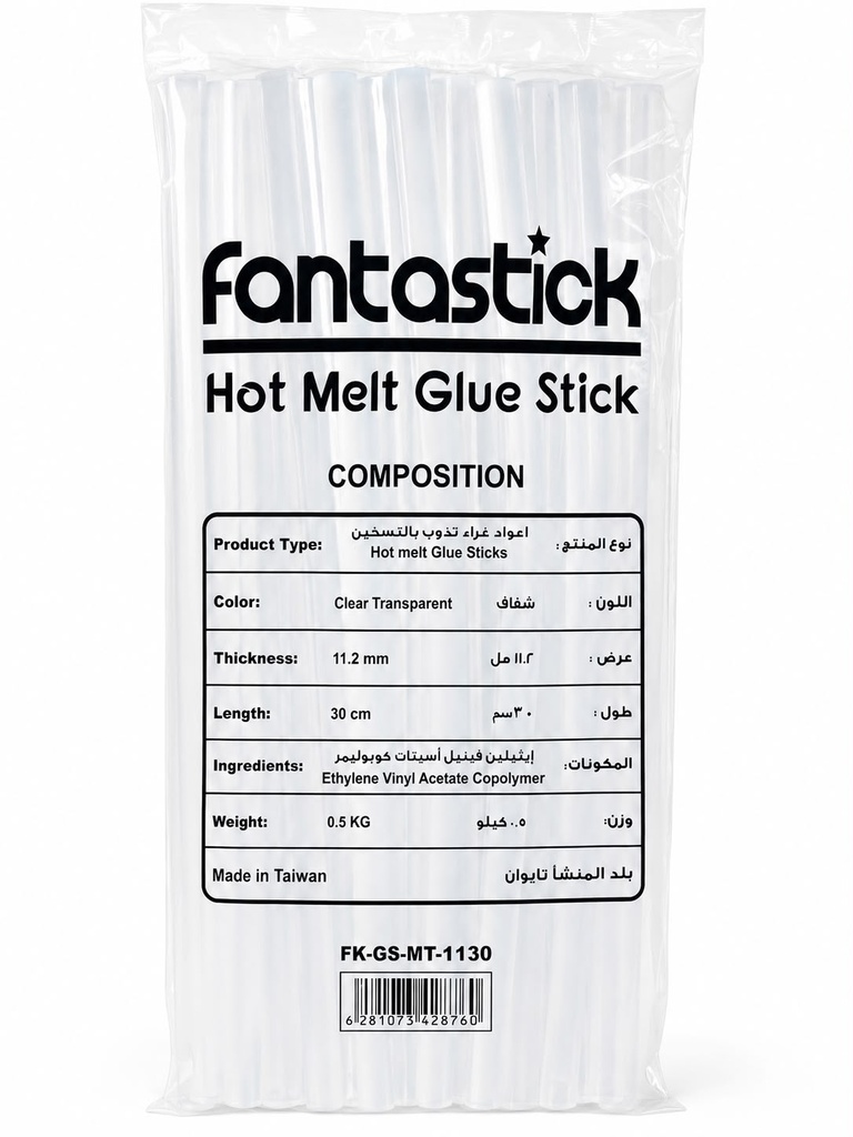 FANTASTICK HOT MELT GLUE STICK 11.2MMX20CM-TAIWAN/GS-MT-1130