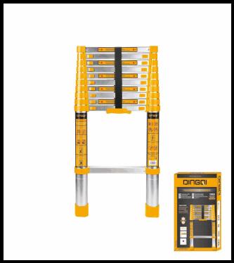DINGQI TELESCOPIC LADDER ALUMINIUM 3.2MTR/150KG-CHINA/HF02003