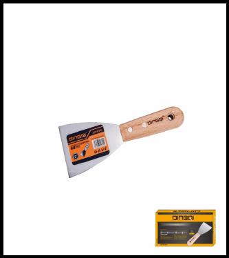 DINGQI PUTTY KNIFE WOOD HANDLE  2.5"/60MM-CHINA/61005