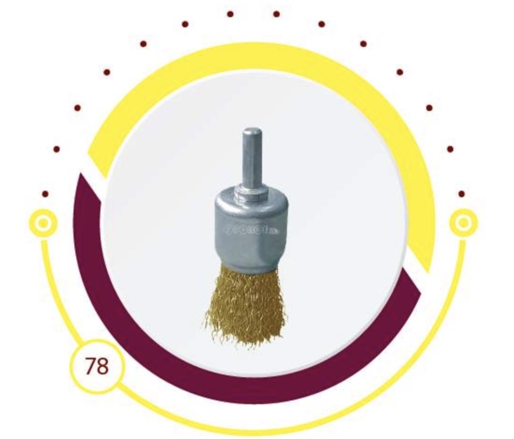 FORCE END BRUSH WITH ROLL 100MMX1/4"-CHINA/LMGC021-100