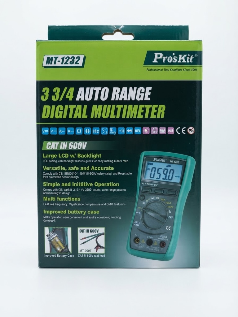 PRO'SKIT DIGITAL MULTIMETER 3/34 CAT111 600V-CHINA