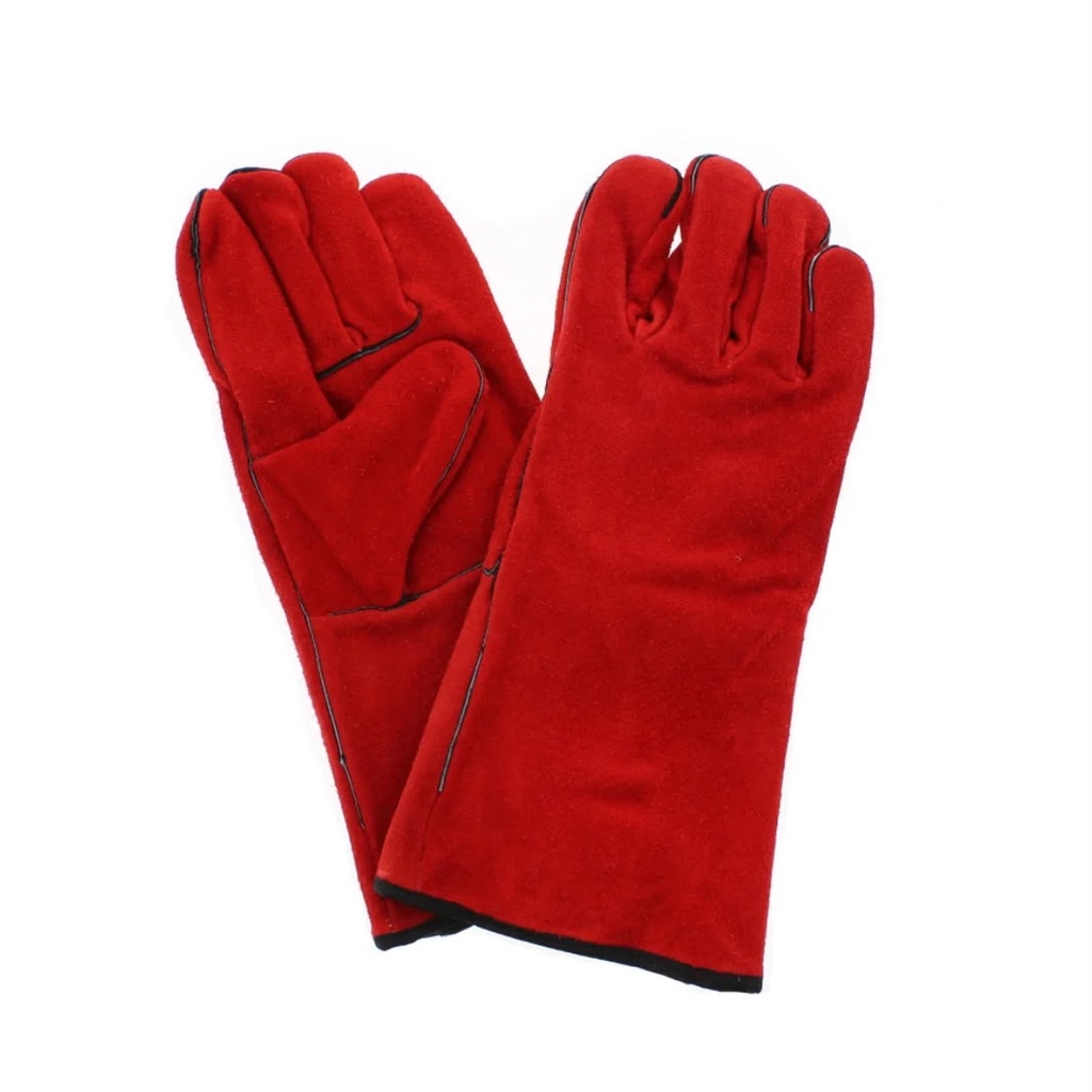 SAIF SAFETY LEATHER GLOVES RED16"-PAKISTAN/SF-VG-201