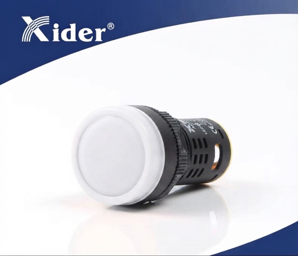 XIDER INDICATOR LIGHT WHITE - AD22-22DS