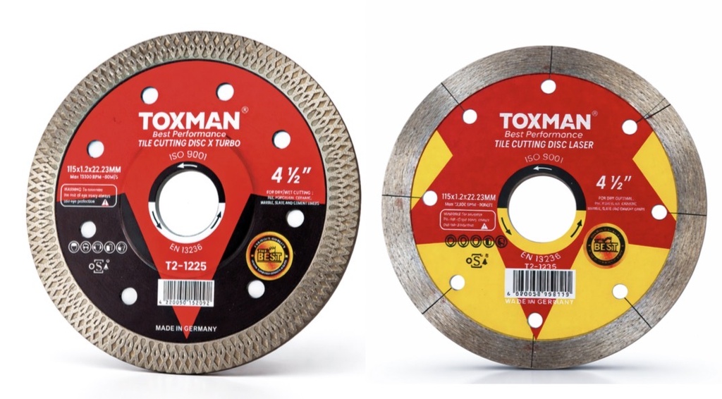 TOXMAN TILE CUTTING DISC X TURBO 4.5" 115X1.2X22.23MM