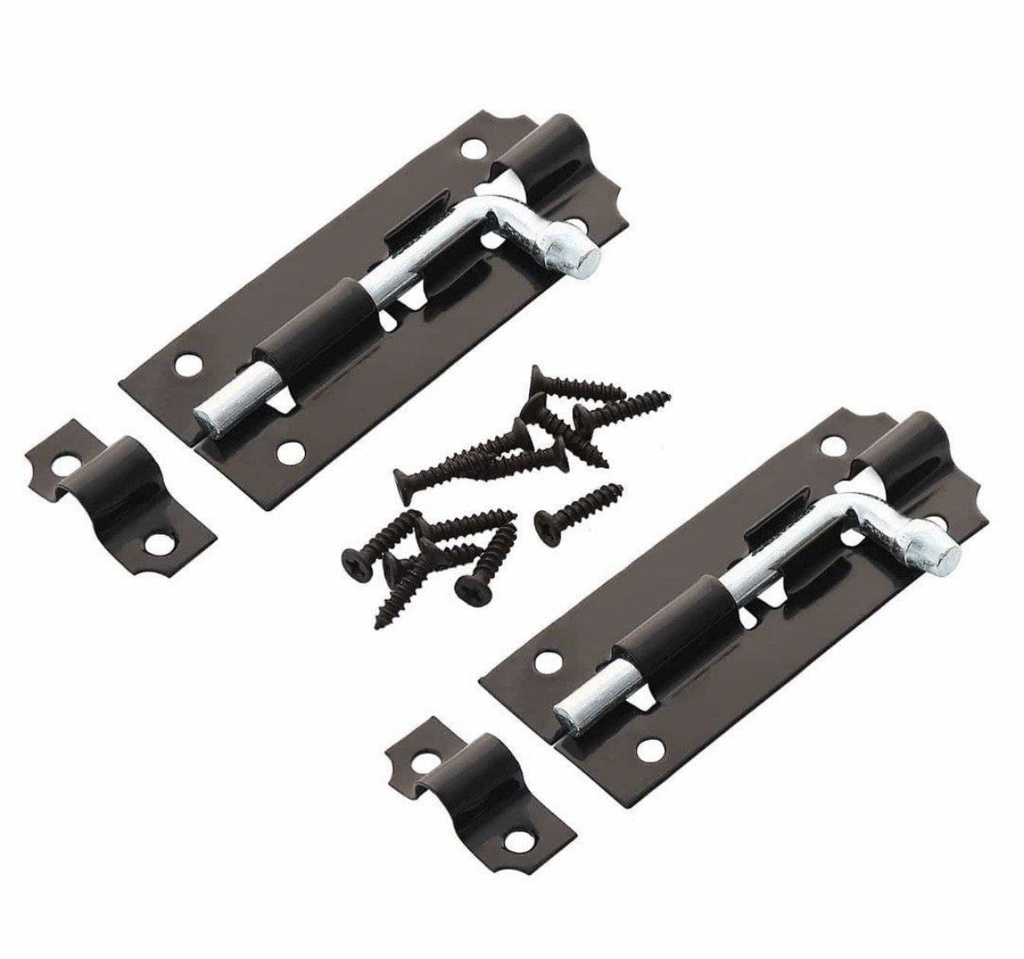 LAWAZIM LATCH LOCK TWIN BLACK 6" K10411