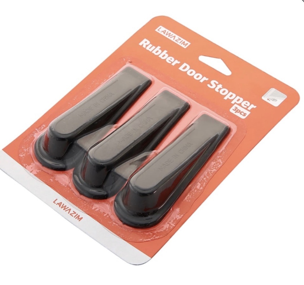 LAWAZIM DOOR STOPPER BLACK 3 PCS K10412