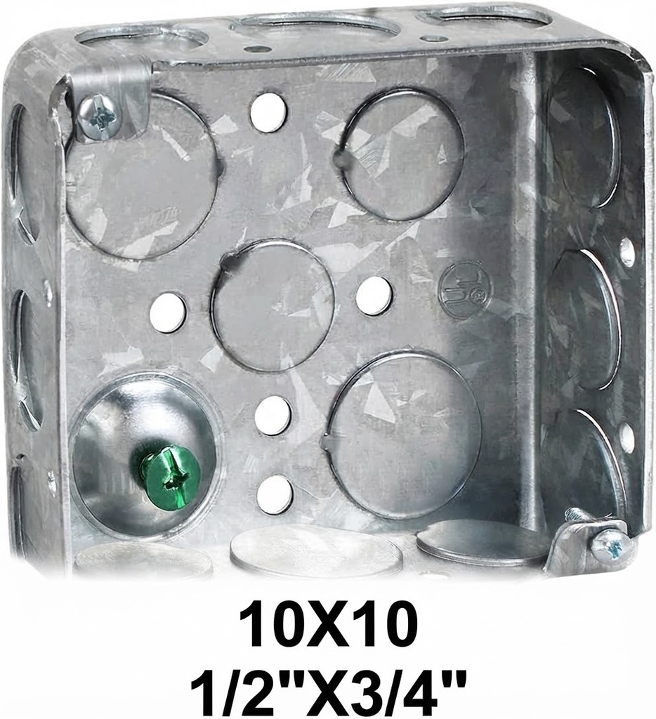 AREAM STEEL BOX 10X10 - ELECTRIC (1/2"X3/4")-KSA