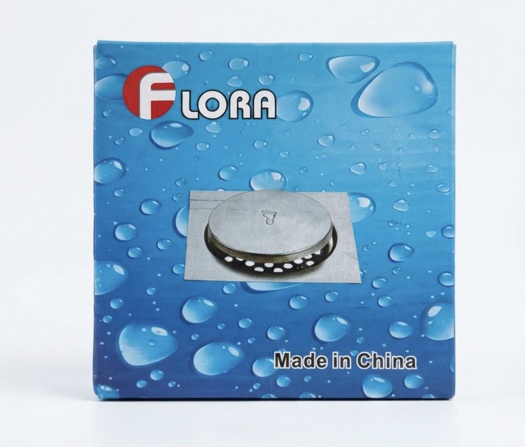 FLORA FLOOR DRAIN POP-UP PUSH UP S.STEEL 10X10