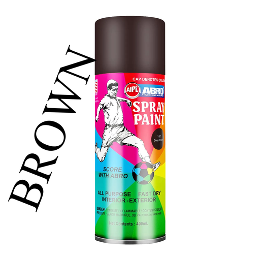  ABRO SPRAY BROWN PAINT 