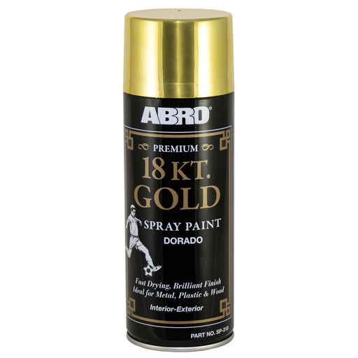 ABRO SPRAY GOLD PREMIUM PAINT 18K 400ML-USA