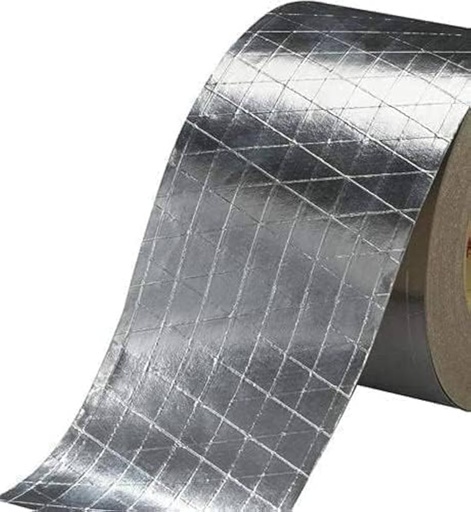 [ شريط لاصق ] BLUE BIRD ALUMINIUM TAPE 3''X15-20YD WITH ROPE - CLASSIC/DOLPHIN-KSA