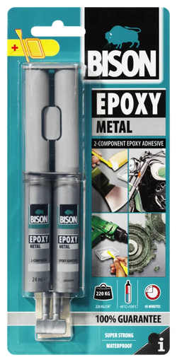  BISON EPOXY METAL 24ML TRANSPARENT/WATERPROOF - HOLLAND 
