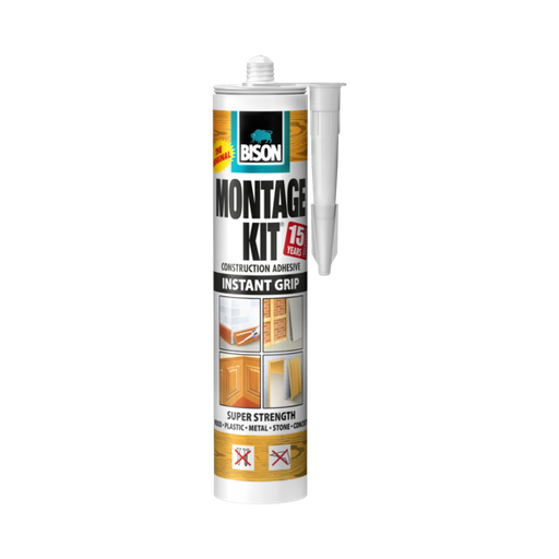 [ BS-2350-C-1506052 - غراء لصق ]  BISON MONTAGE KIT INSTANT GRIP ADHESIVE 350G - HOLLAND 
