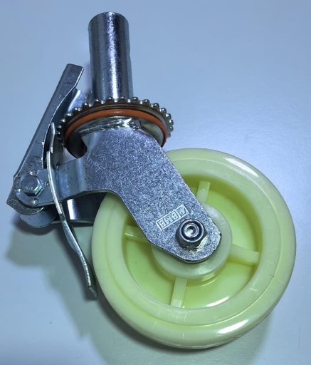 [ 6X2 - سقالة عجلة ابيض ]  BMB WHEEL SIGALA WHITE WITH BREAK 6X2 -CHINA 