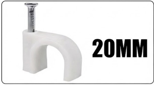 [  سلكCLIPS  بلاستيك20MM (NC-7.5N) -  تايوان ]  CABLE CLIPS PLASTIC 20MM (NC-7.5N) - TAIWAN 