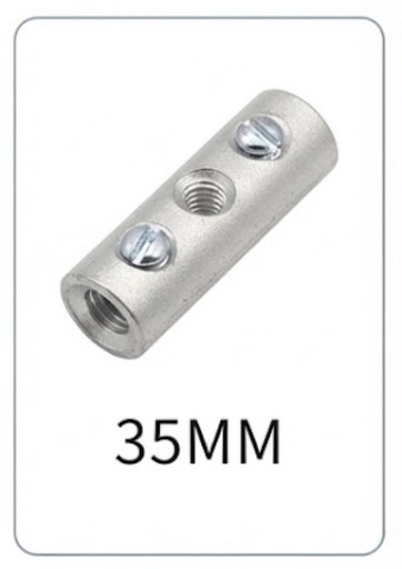[  سلك موصل حديد برغي نوع35-50 -  هندي ]  CABLE CONNECTOR ALUMINIUM 35MM SCREW TYPE - INDIA 