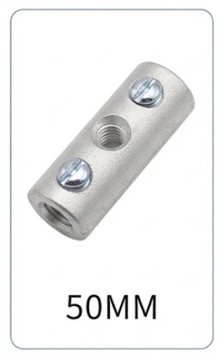 [  سلك موصل حديد برغي نوع50-70 -  هندي ]  CABLE CONNECTOR ALUMINIUM 50MM SCREW TYPE - INDIA 
