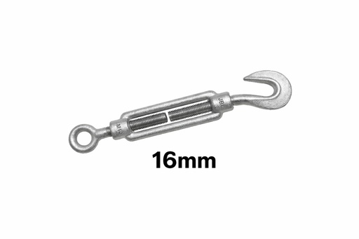 [هوك مشد كيبل 16 ملم]  CABLE TURNBUCKLES 1SIDE HOOK 16MM 