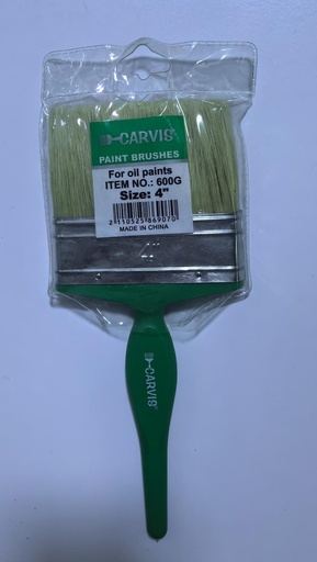 [ CARVIS  طلاء فرشاة اخضرHANLDE  4 انش- ITEM NO.600G ]  CARVIS PAINT BRUSH GREEN HANLDE 4" - ITEM NO.600G 