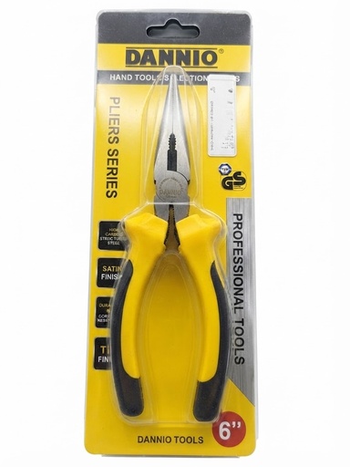  DANNIO LONG NOSE PLIER 6" -CHINA 